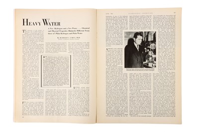 Lot 83 - Uray, Harold, C, The discovery of the deuteron (deuterium), 1932, and others