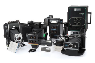 Lot 320 - Polaroid Instant Cameras and Large Format Cut Film Holders