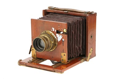 Lot 450 - An A. H. Baird Quarter Plate Mahogany Field Camera