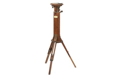 Lot 451 - An Early Portable Mahogany Tripod