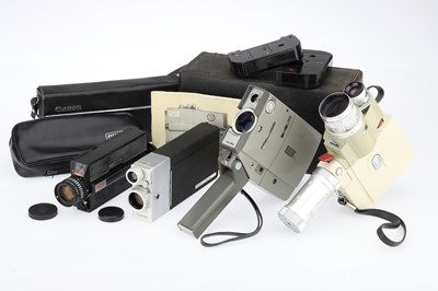 Lot 754 - A Selection of Four Super 8 & 8mm Motion Picture Cameras