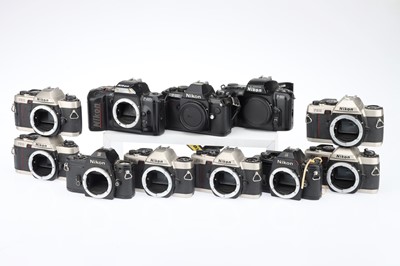 Lot 79 - A Tray of Nikon SLR Bodies