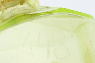 Lot 186 - A Uranium Glass Apothecary Bottle