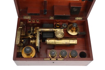 Lot 4 - A Large mid 19th Century German Polarising Compound Microscope Outfit