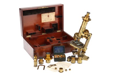 Lot 4A - A Large mid 19th Century German Polarising Compound Microscope Outfit