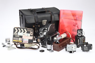 Lot 660 - A Paillard Bolex H16 RX-4 16mm Cine Movie Camera Outfit