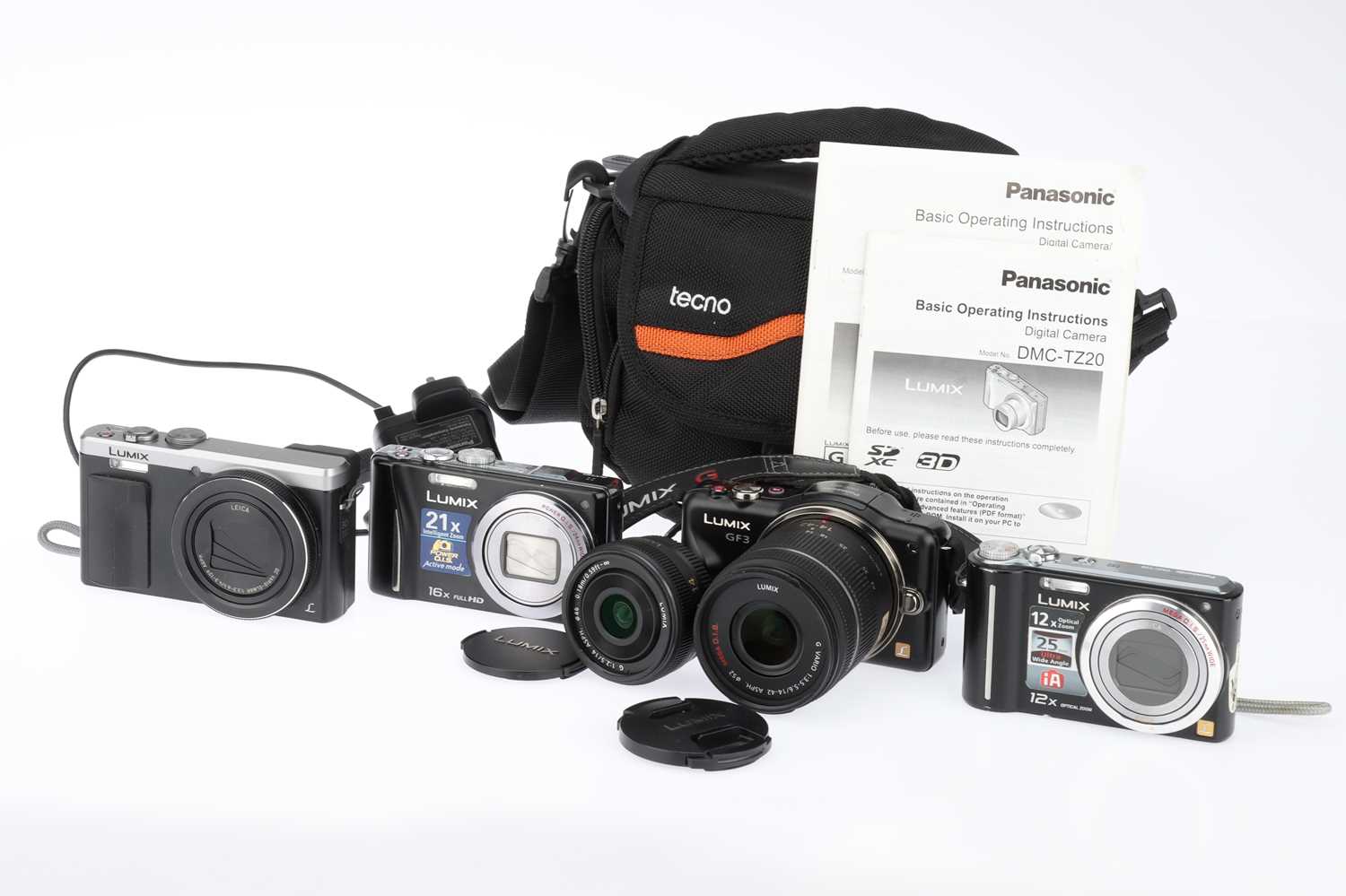 Lot 264 - A Group of Panasonic Lumix Digital Cameras