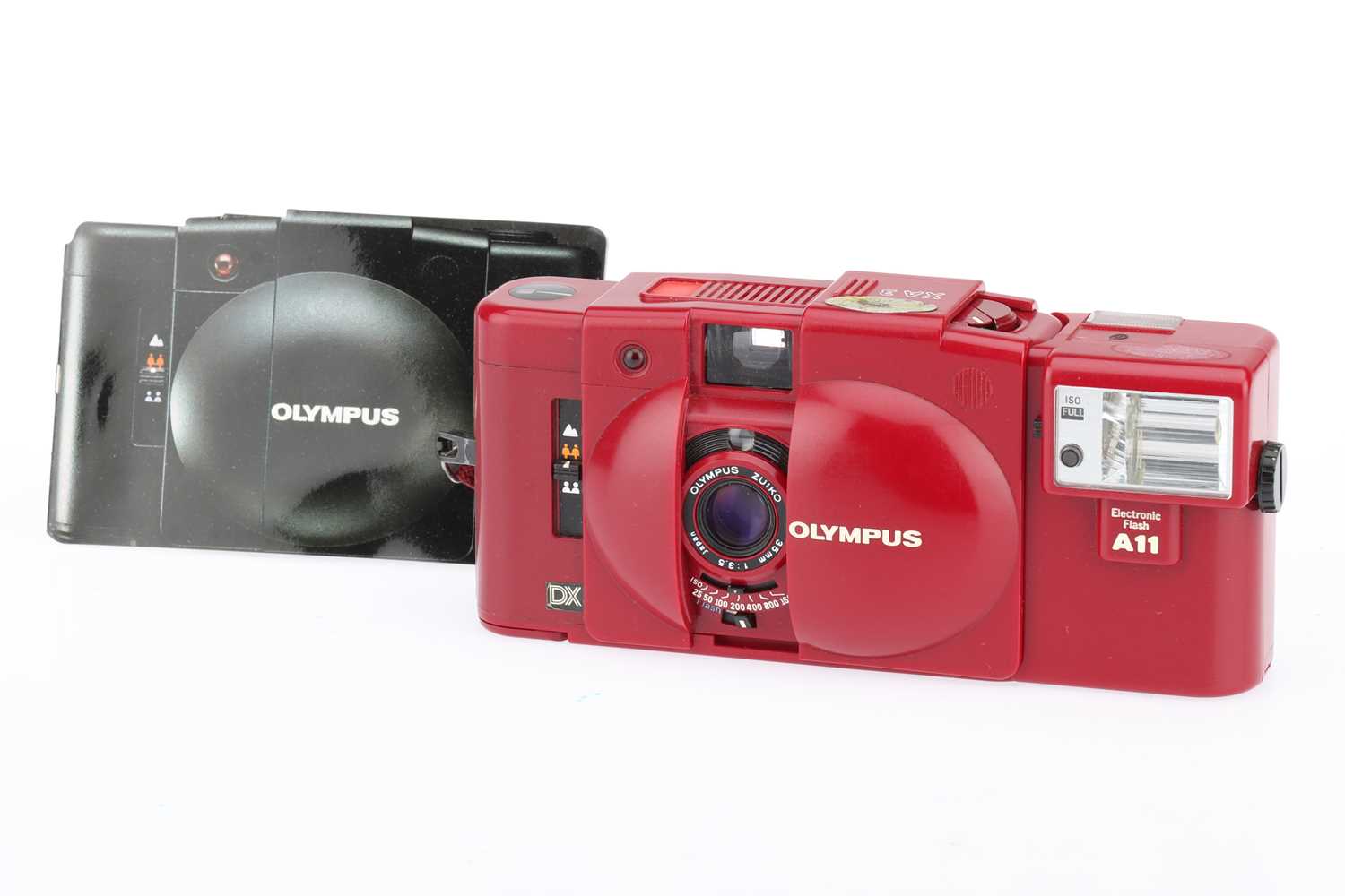Lot 196 - An Olympus XA3 Red Edition 35mm Compact Camera
