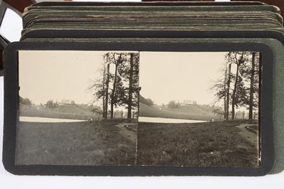 Lot 698 - Three Holmes Style Stereoscopes & a Selection of Cards