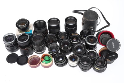 Lot 378 - A Good Selection of Camera Lenses