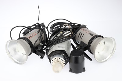 Lot 508 - Two Elinchrom Prolinca 250 Studio Flash Heads