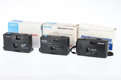 Lot 122 - Three Panoramic 35mm Compact Cameras