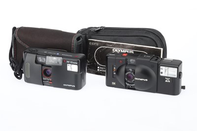 Lot 193 - An Olympus XA 3 and an Olympus AF-10 Compact 35mm Cameras