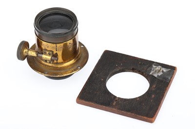 Lot 375 - A J. H. Dallmeyer Rack & Pinion Brass Camera Lens