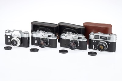 Lot 110 - Four Soviet Era 35mm Cameras