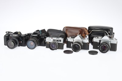 Lot 108 - A Selection of 35mm SLR Cameras