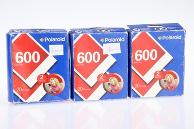 Lot 498 - Three Packs of Polaroid 600 Film