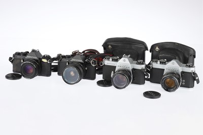 Lot 111 - Four Pentax 35mm SLR Cameras