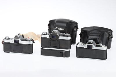 Lot 161 - A Selection of Canon 35mm SLR Cameras
