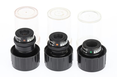 Lot 764 - A Set of Three Carl Zeiss Luminar Microscope Objective Lenses