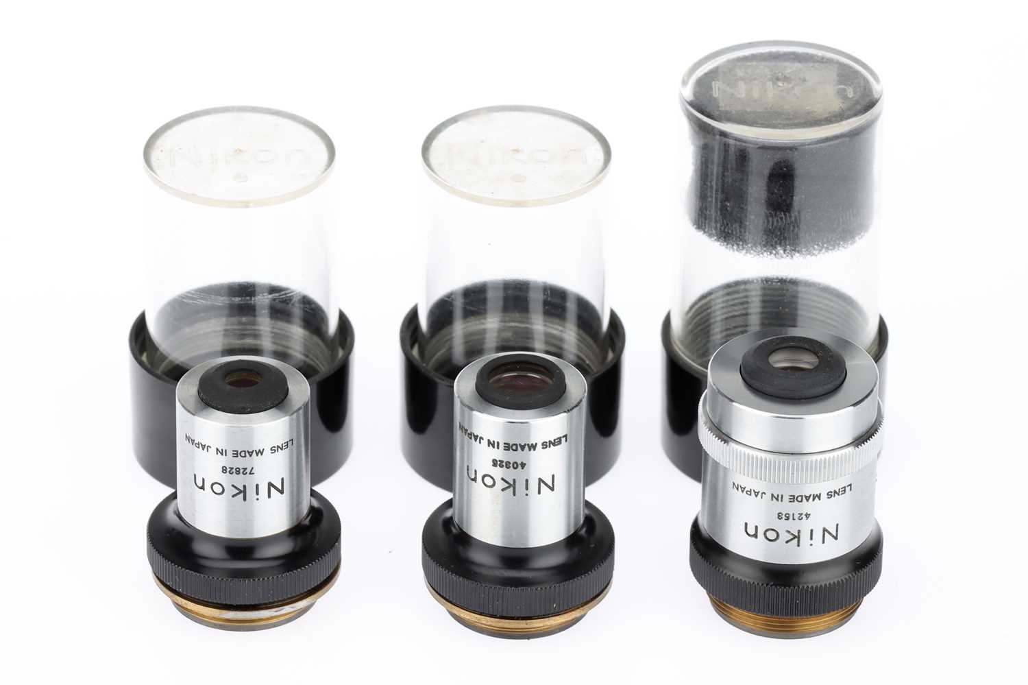 Lot 712 - Three Nikon Microscope Lenses