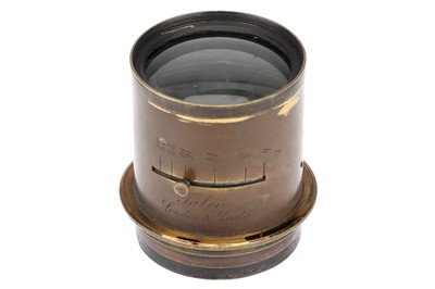 Lot 390 - A Talco f/6 Brass Camera Lens