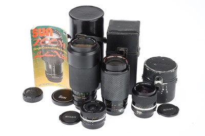 Lot 355 - Nikon and Nikon Mount Lenses