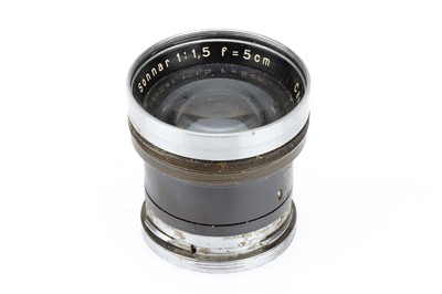 Lot 356 - A Carl Zeiss Jena Sonnar f/1.5 5cm Lens