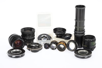 Lot 370 - A Selection of Lenses and Other Items