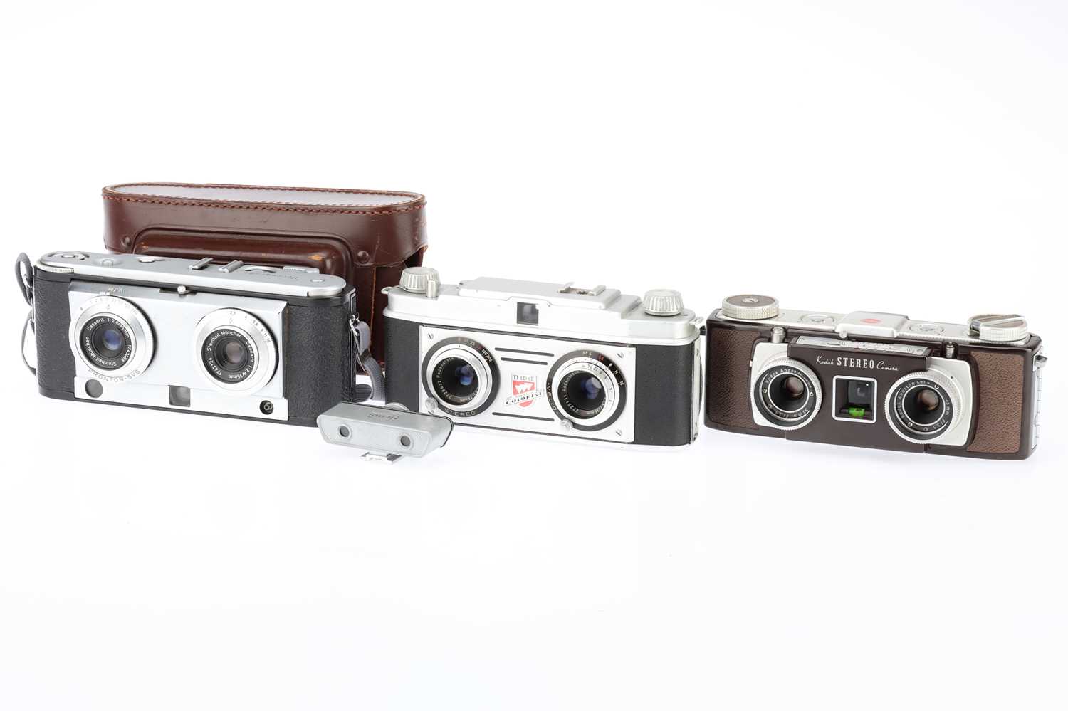 Lot 257 - Three Stereo 35mm Stereoscopic Cameras