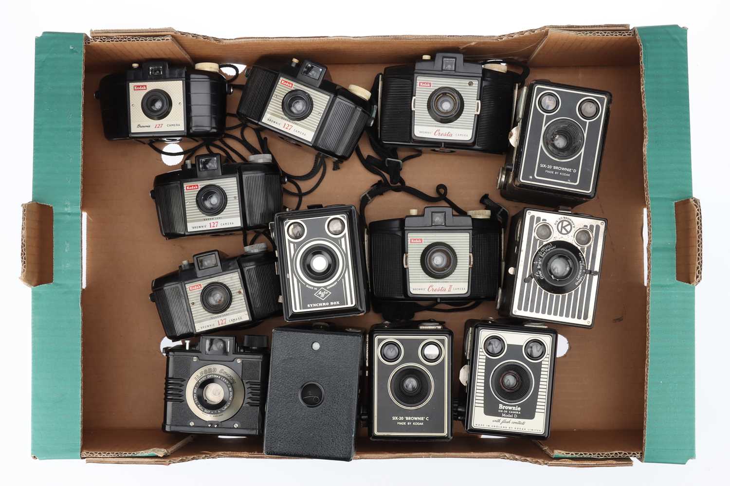 Lot 271 - A Selection of 13 Box Type Cameras,