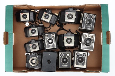 Lot 271 - A Selection of 13 Box Type Cameras