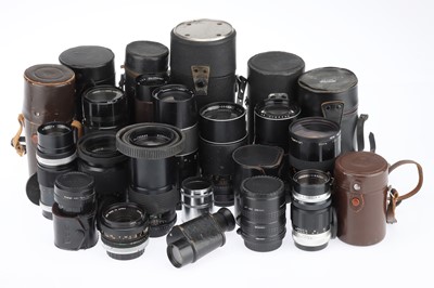 Lot 361 - A Large Selection of Camera Lenses