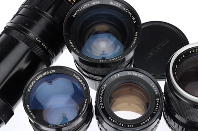 Lot 353 - A Collection of Lenses for Bronica SLR Cameras