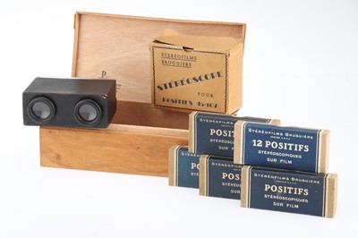 Lot 696 - A Stereofilms Bruguiere Stereo Viewer Outfit