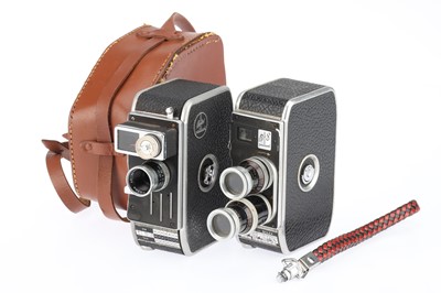 Lot 552 - Two Paillard Bolex 8mm Cine Movie Cameras