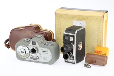 Lot 553 - Paillard Bolex B8 and a Zeiss Ikon Movinette 8B Cine Movie Cameras