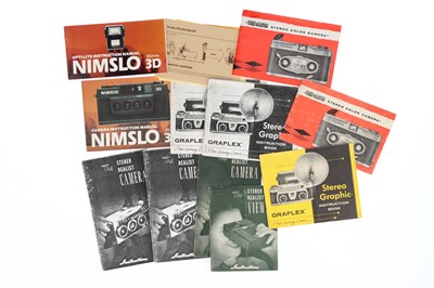 Lot 822 - A Selection of Stereo Camera Instruction Manuals