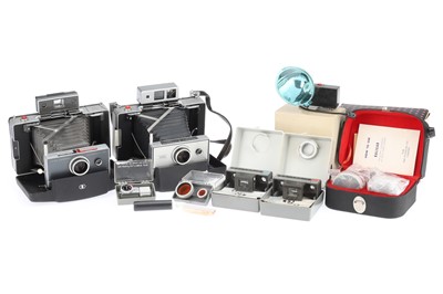Lot 123 - A Selection of Polaroid Instant Cameras & Accessories