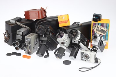 Lot 599 - A Selection of Super 8 Cine Movie Cameras