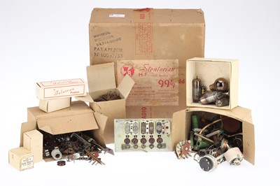 Lot 935 - A Box of Radio Spare Parts