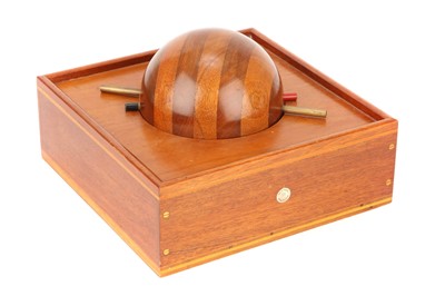 Lot 68 - A Wooden Demonstration Magnetic Field Globe