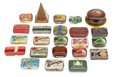 Lot 975 - A Mixed Selection of Gramophone Record Player Needle Boxes