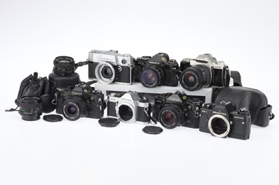 Lot 131 - A Selection of 35mm SLR Cameras