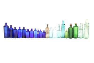 Lot 788 - A Collection of Coloured Chemists Dispensing Bottles