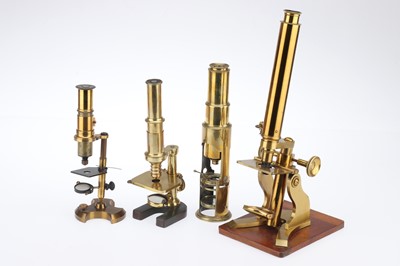 Lot 703 - A Collection of 4 Compound Microscopes