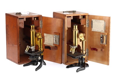 Lot 707 - English & German Leitz Compound Microscopes