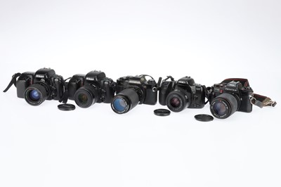 Lot 137 - A Mixed Group of Five 35mm SLR Cameras