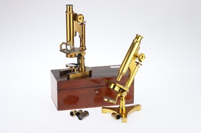 Lot 700 - 2 Victorian Microscope By R & J Beck, London