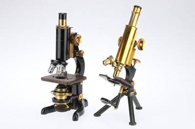 Lot 702 - 2 Brass Microscopes by Watson